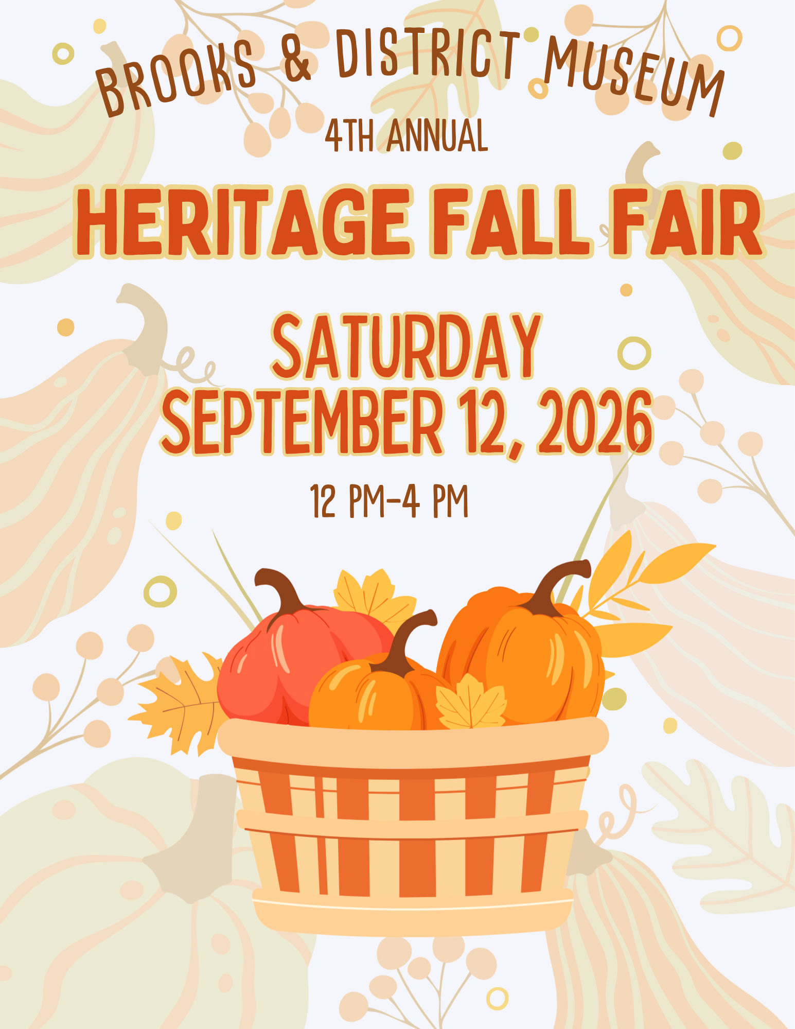 Orange Yellow Simple Autumn Illustration Fall Festival Flyer (1)